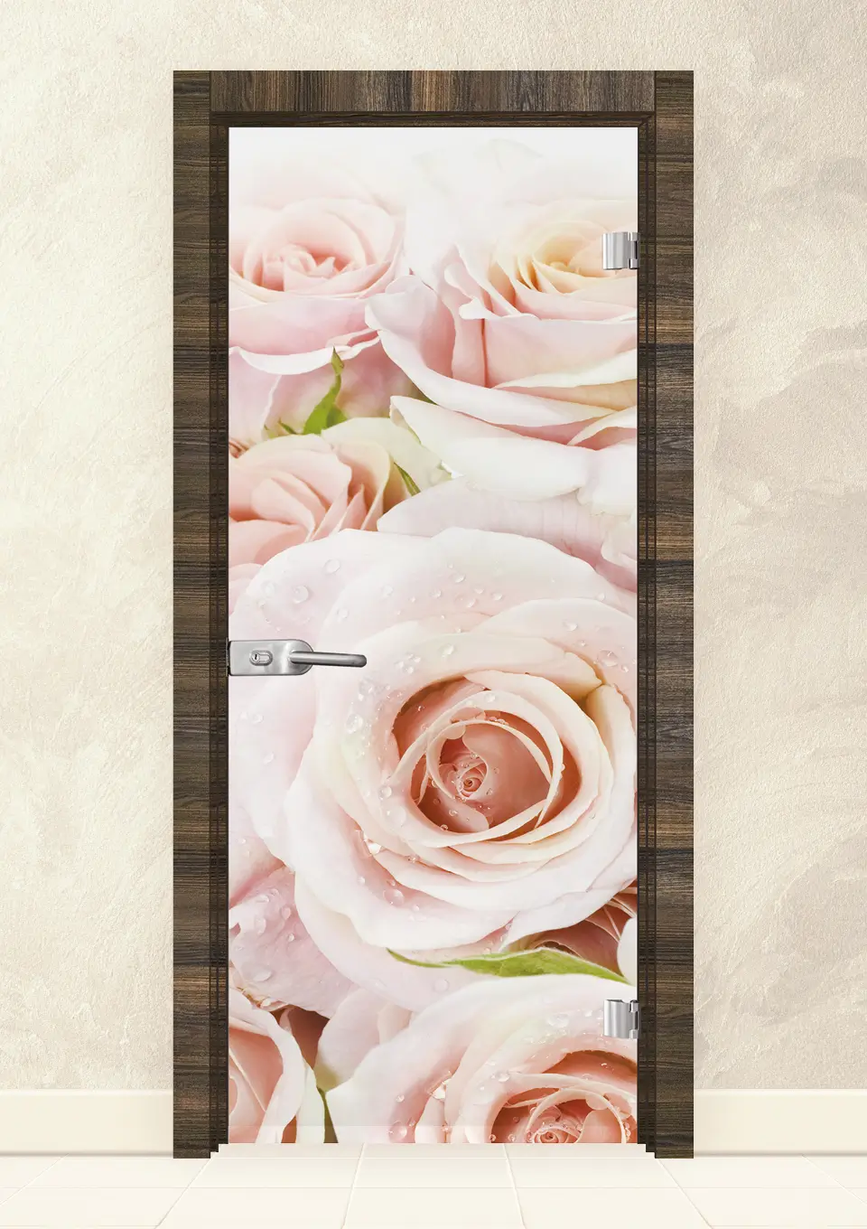 staklena-vrata-print-13-7-raiski-oreh Стъклена интериорна врата Print 13-7 Райски Орех