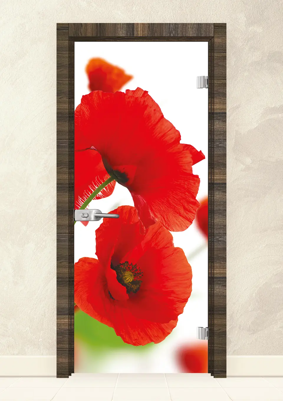 staklena-vrata-print-13-8-raiski-oreh Стъклена интериорна врата Print 13-8 Райски Орех