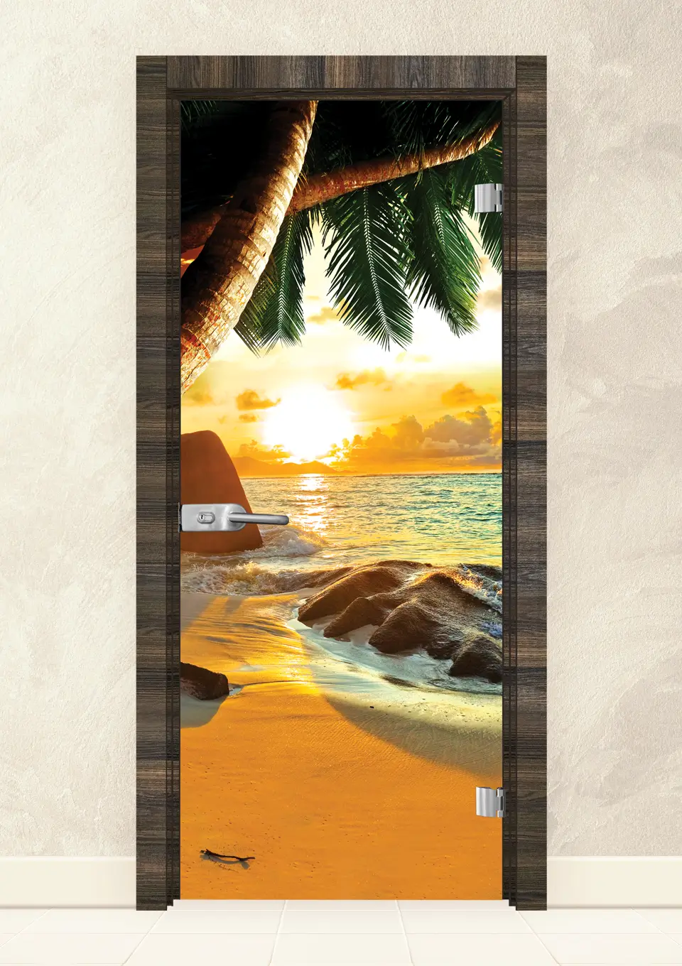 staklena-vrata-sand-13-14-raiski-oreh Стъклена интериорна врата Print 13-14 Райски Орех