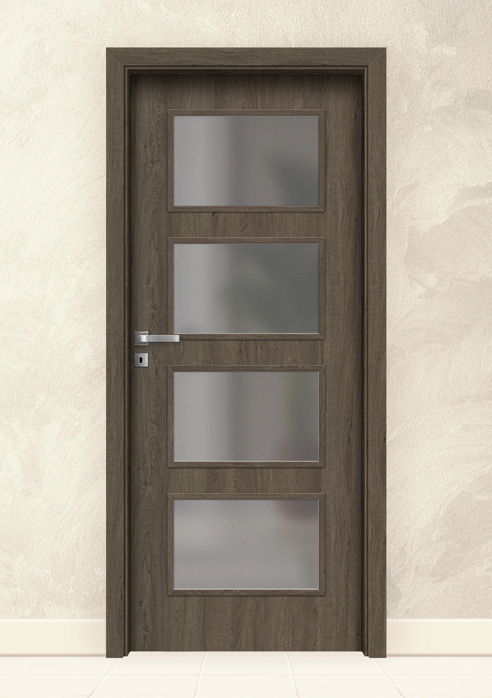 Интериорна врата Invado Merano, модел 5, цвят Ashy oak
