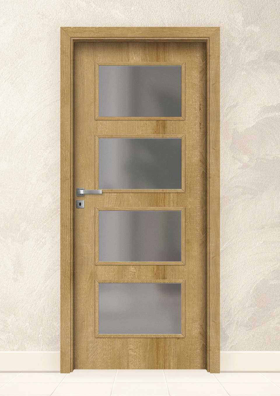 Интериорна врата Invado Merano, модел 5, цвят European oak