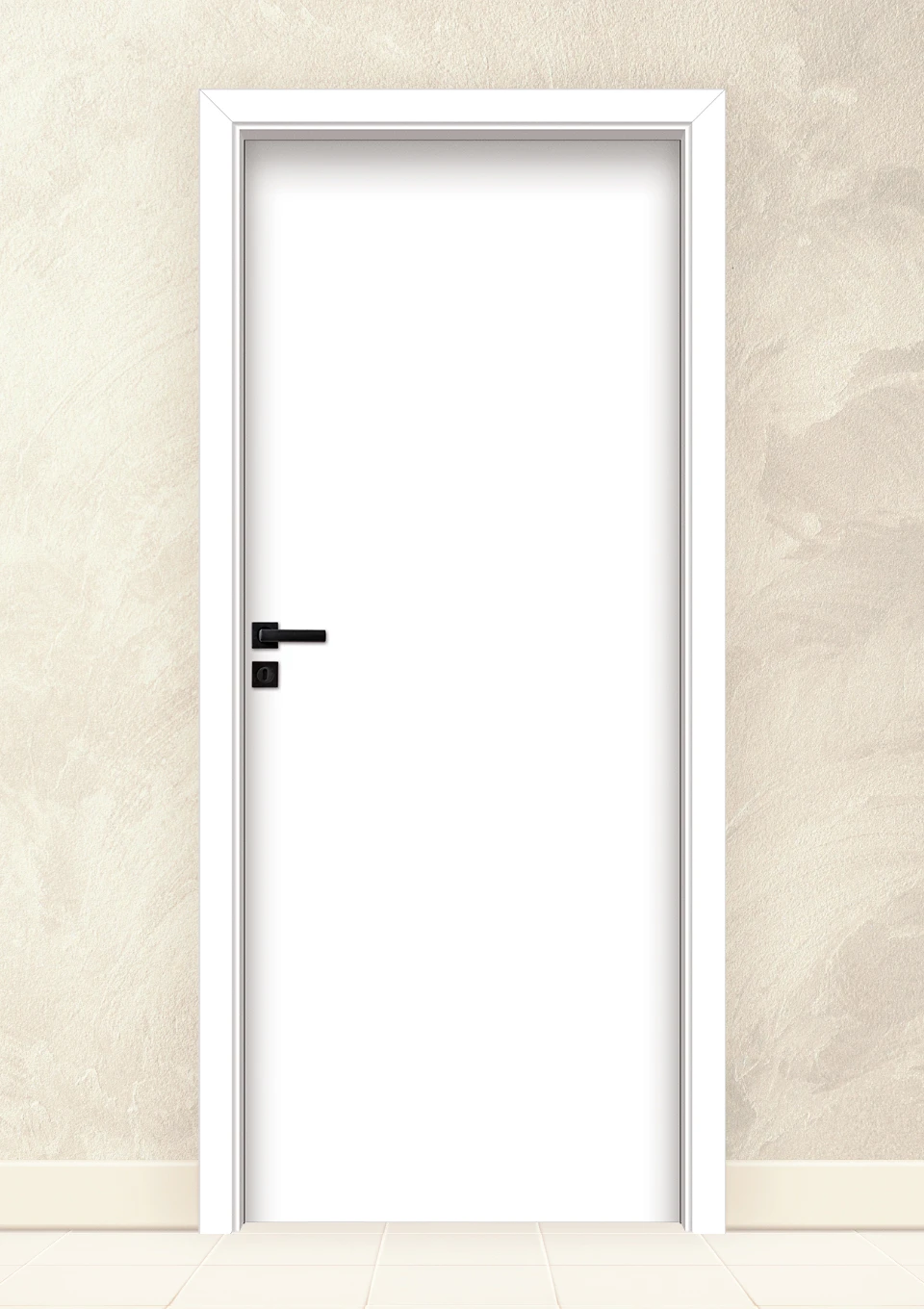 Интериорна врата Invado Norma Decor, модел 1, цвят Lindo white